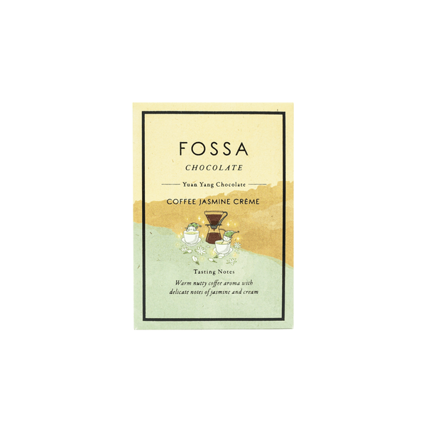 Fossa Chocolate Coffee Jasmine Creme Dark Milk — small batch bean-to-bar chocolate