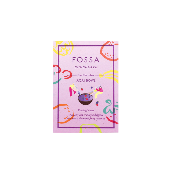 Fossa Chocolate Acai Bowl bar — dark milk chocolate with acai, available in Australia