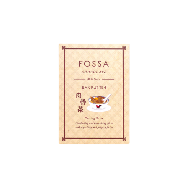 Fossa Chocolate Bak Kut Teh bar — unique Asian-inspired craft chocolate, S&L; Imports Australia