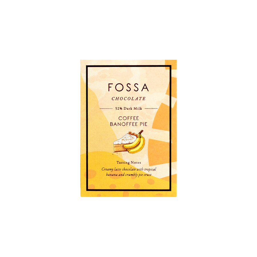 Fossa Chocolate Coffee Banoffee Pie bar — small batch craft chocolate Australia
